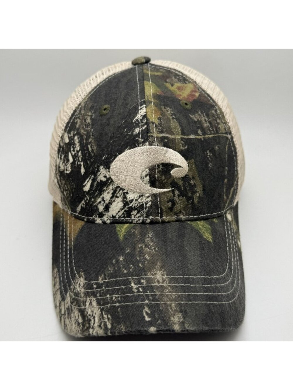 Costa Camo Trucker Hat Men's Adjustable Mesh Back Baseball Cap Fishing Outdoor